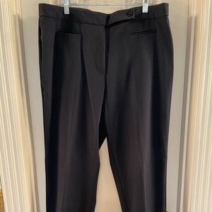 Navy blue dress pants with tummy control panel